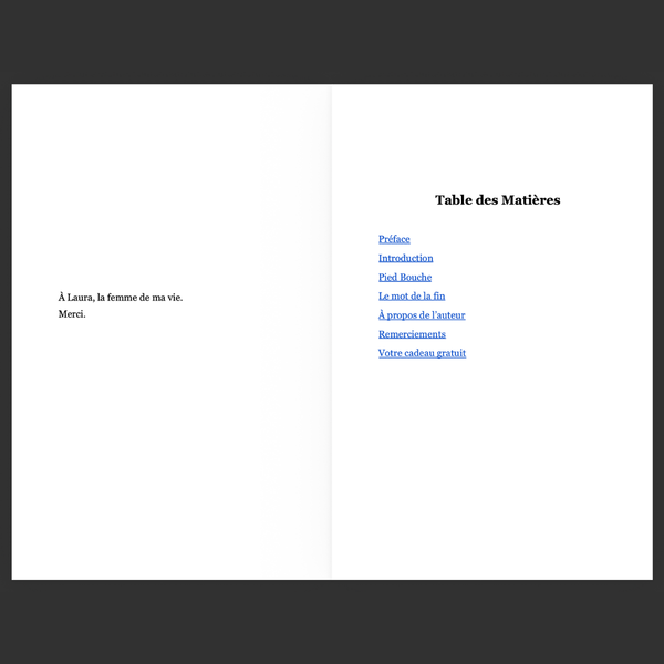 Pied Bouche Volume 1 - Le manuel anti “dev perso”. Pour ceux qui veulent gagner au jeu de la vie. (Format PDF)